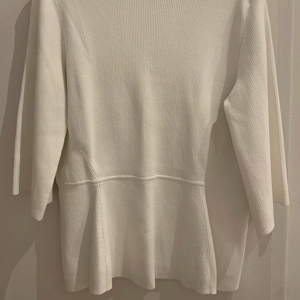 LK Bennett peplum top and bell sleeves - cream color. Mint condition